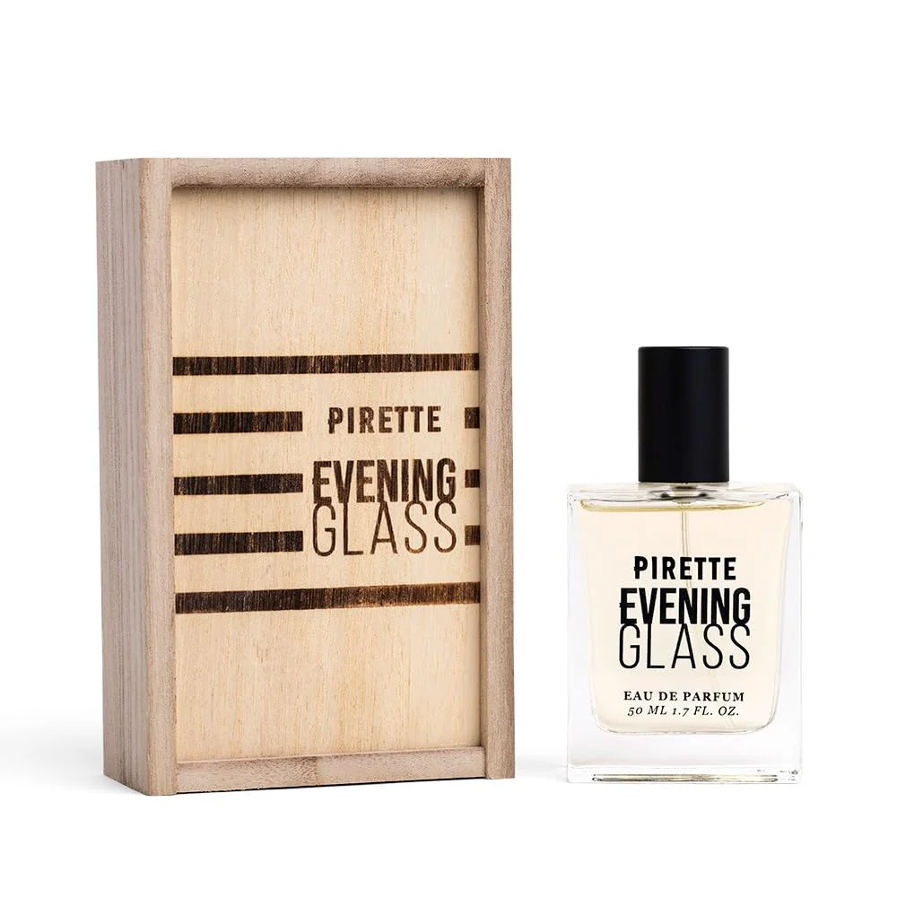 Top-Quality PIRETTE Evening Glass Eau de Parfum Spray for Women Beach-Inspired Long Lasting Womens Perfume with Notes of Dark Coconut Warm Wood Smoky Vanilla Smooth
