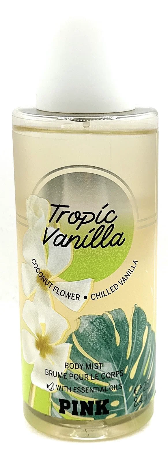 Genuine Victoria's Secret Pink Tropic Vanilla Fragrance Body Mist 8.4 fluid Ounce Spray Sophisticated