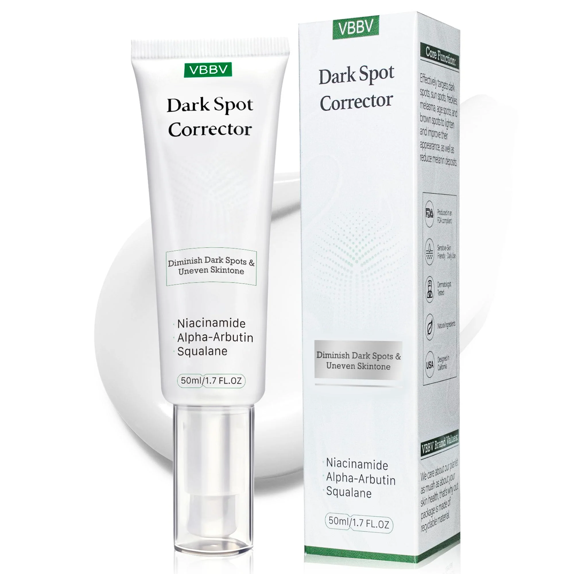 High-Quality Dark Spot Remover for Face Body - Dark Spot Corrector Serum for Hyperpigmentation Brown Spots Melasma Treatment - 1.7 fl oz Secure