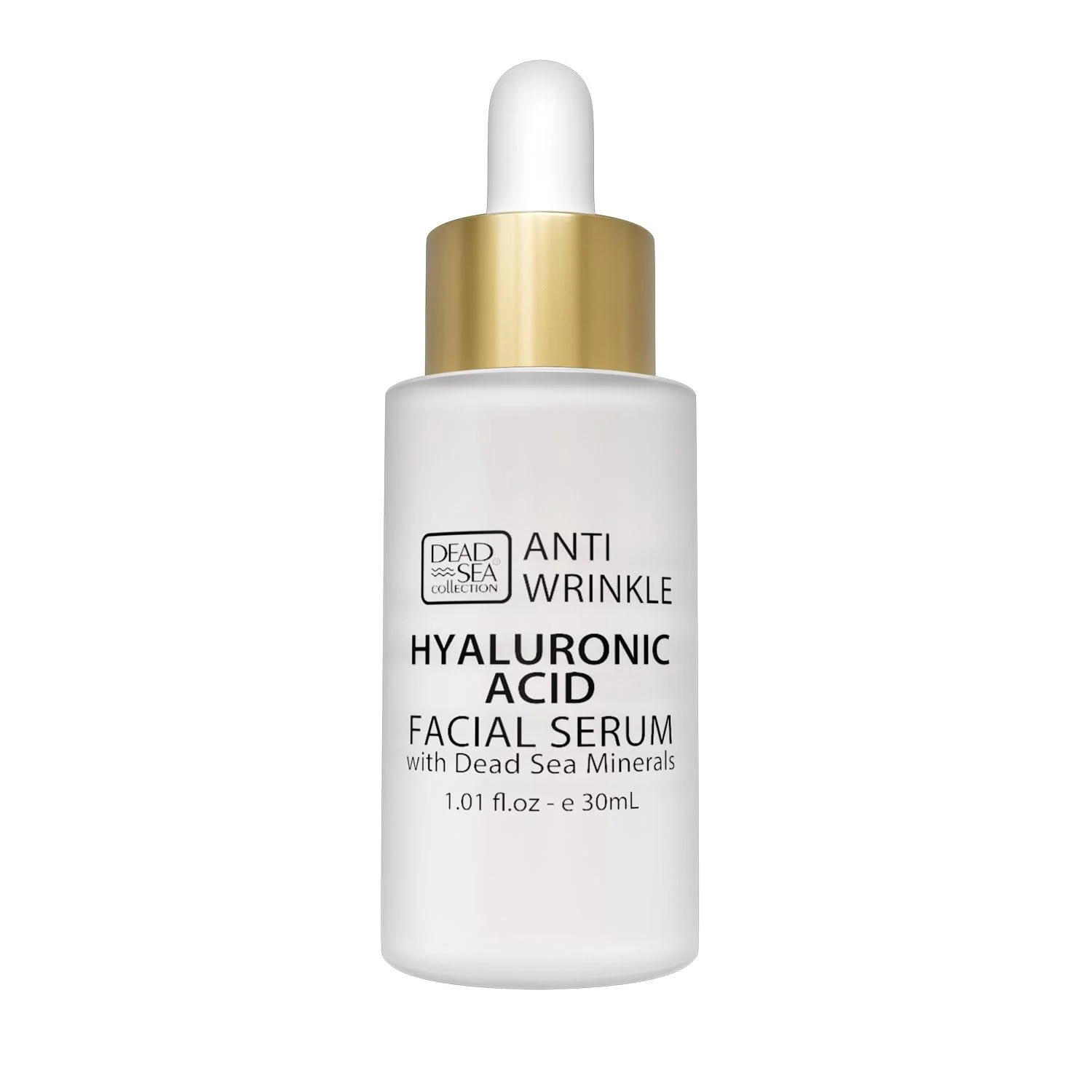 Convenient Dead Sea Collection Serum for Face with 5 Hyaluronic Acid Dead Sea Minerals and Vitamin E - Anti Aging Nourishing Skin Care Moisturizer to Reduce Sophisticated
