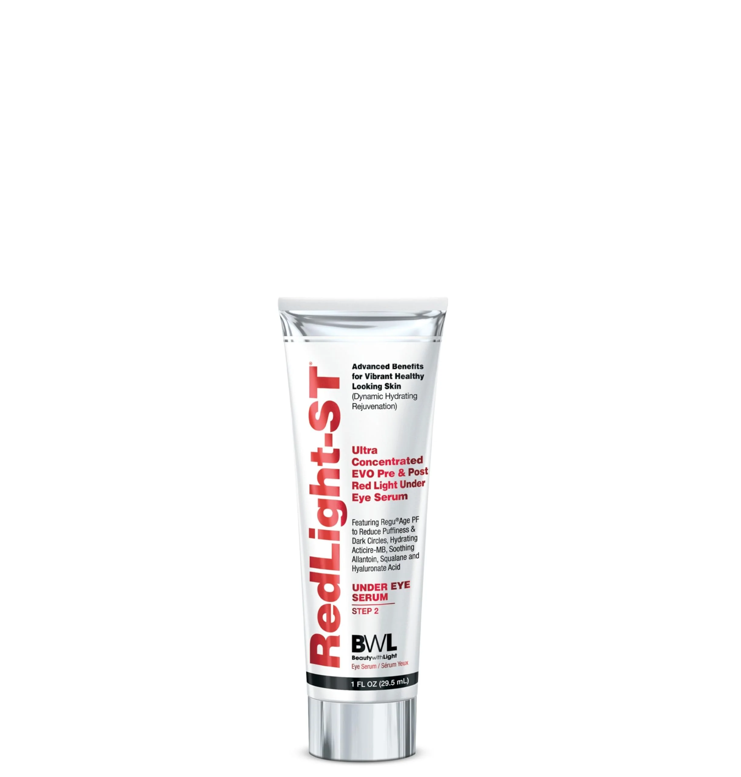 Proven RedLight ST Under Eye Serum 1 fl oz - Ultra Concentrated Hydrating Formula with Hyaluronic Acid Squalane and Peptides for Puffiness and Dark Circles Carefully Designed