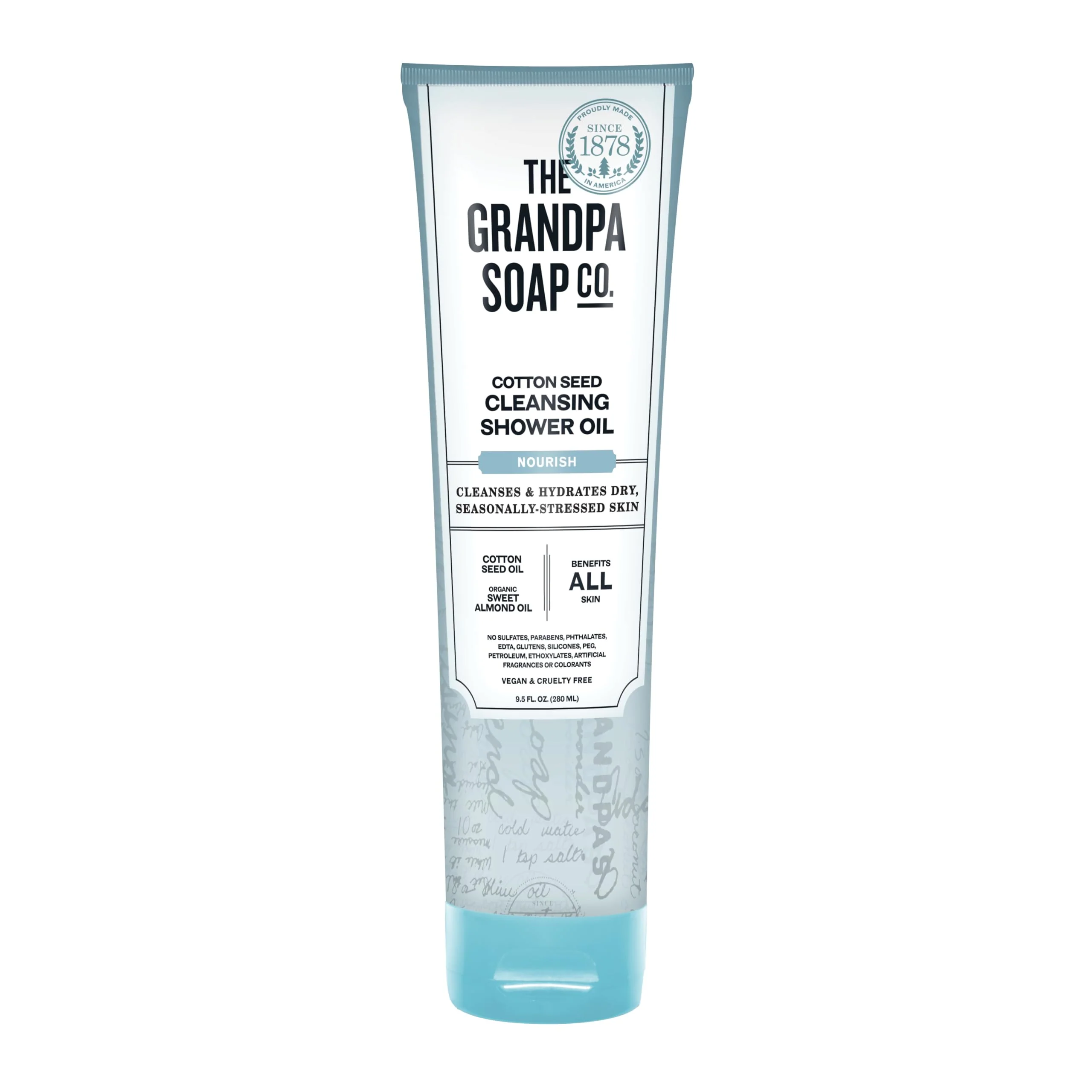 Efficient The Grandpa Soap Company Cottonseed Oil Body Wash Cottonseed Organic Sweet Almond Oils - Clean Vegan Cruelty Formula - Nourishing Body Soap Casual