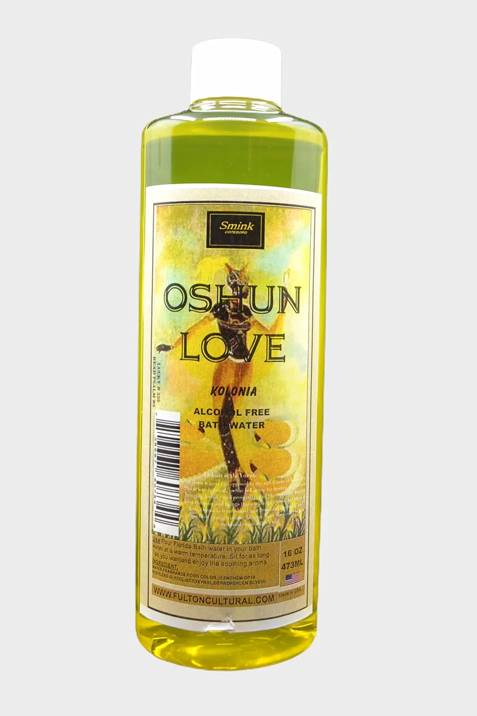 Easy-to-Use Smink Oshun Bath Water 16 oz - Alcohol- Bath Oil for All Ages Excellent