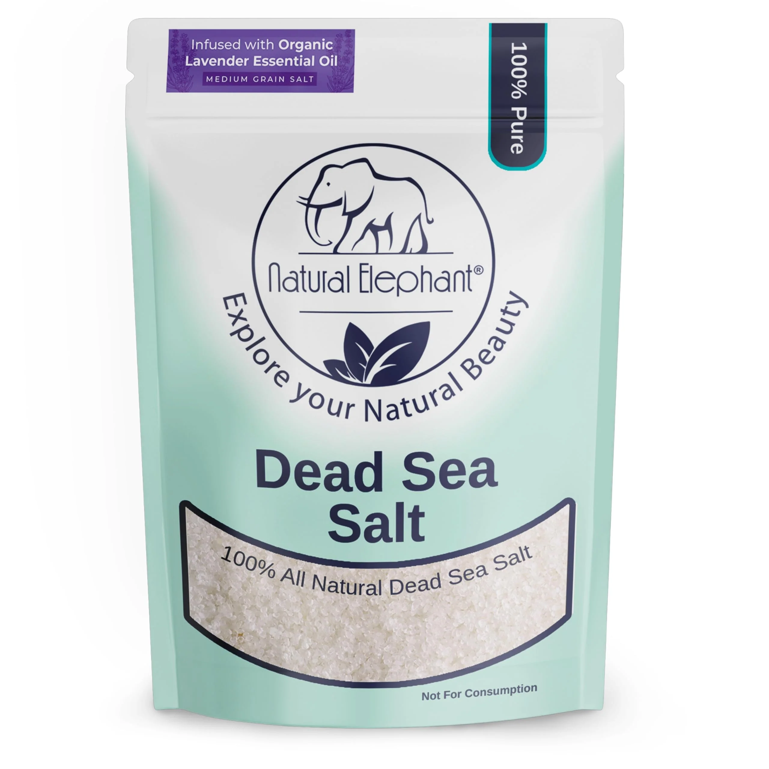 Long-Lasting Natural Elephant Dead Sea Lavender Bath Salt Bathing and Foot Soak for Prestigious