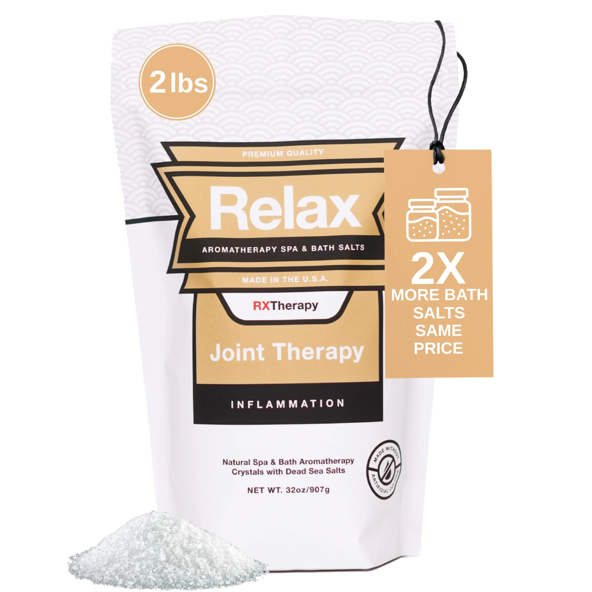 User-Friendly Relax Spa Bath Epsom Dead Sea Salts Aromatherapy Bath Salts for Hot Tub Bath or Spa Infused with Magnesium Joint Therapy Lightweight