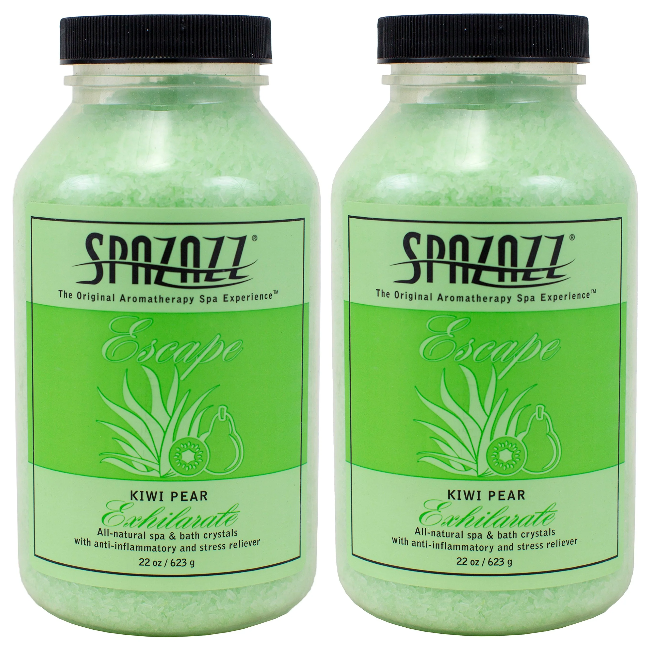 Fine Crafted Spazazz Kiwi Pear Crystals 22 oz 2 Pack Clean
