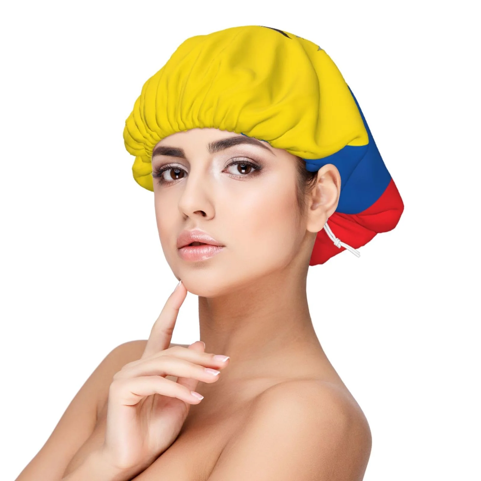 Refined XZDLXJ Flag of Ecuador Satin Sleep Cap for Adults - Hair Protection and Comfort Black Effective
