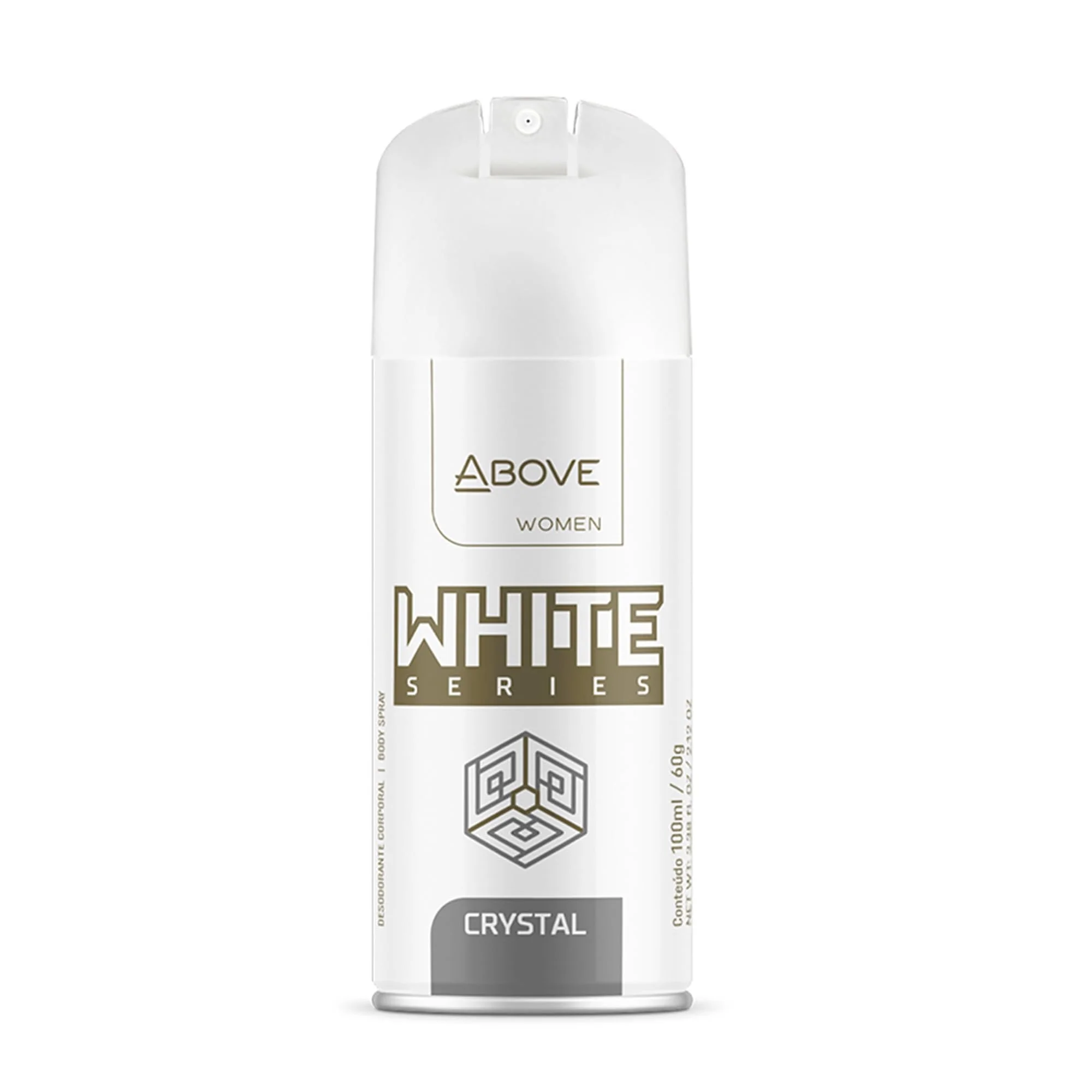 Natural ABOVE White Series Body Spray Crystal 2.12 oz - Deodorant Spray - Masks Perspiration Odors - Long-Lasting Dry Spray - Paraben- - Cruelty- Reusable