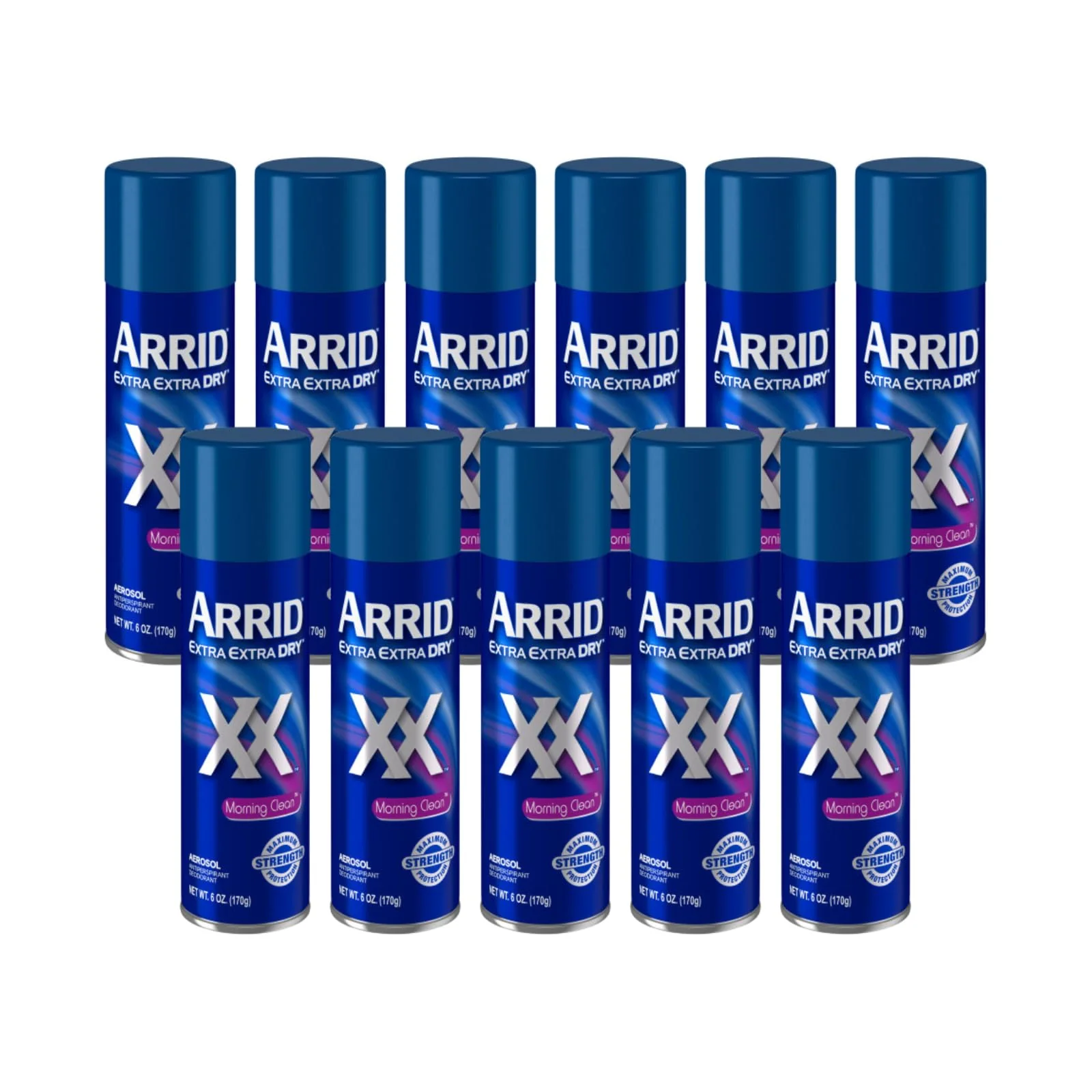 High-Quality Arrid XX Anti-Perspirant Deodorant Spray Morning Clean 6 oz Pack of 11 Minimalist