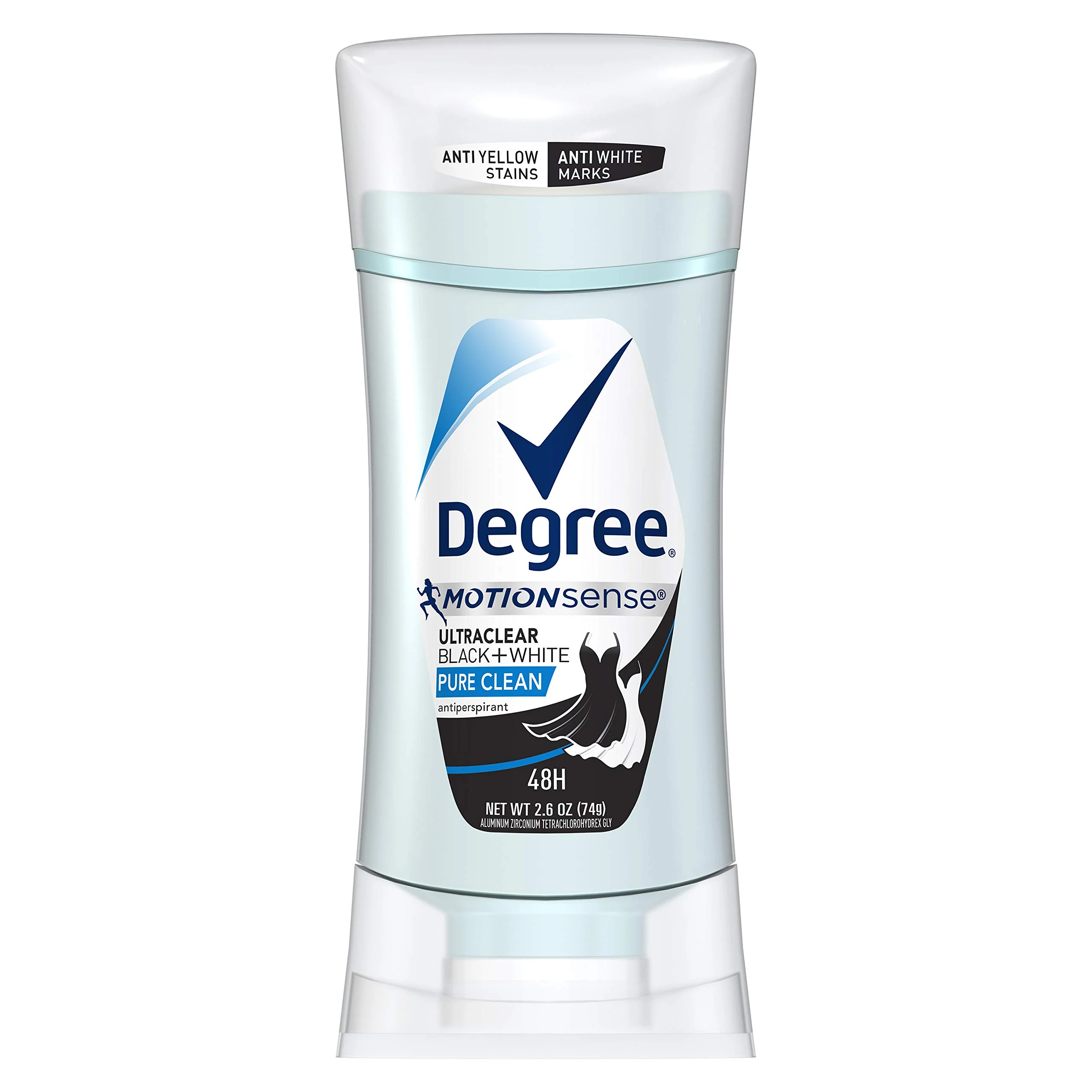 Consistent Degree UltraClear Antiperspirant for Women Protects from Deodorant Stains Pure Clean Deodorant for Women 2.6 oz High-Quality