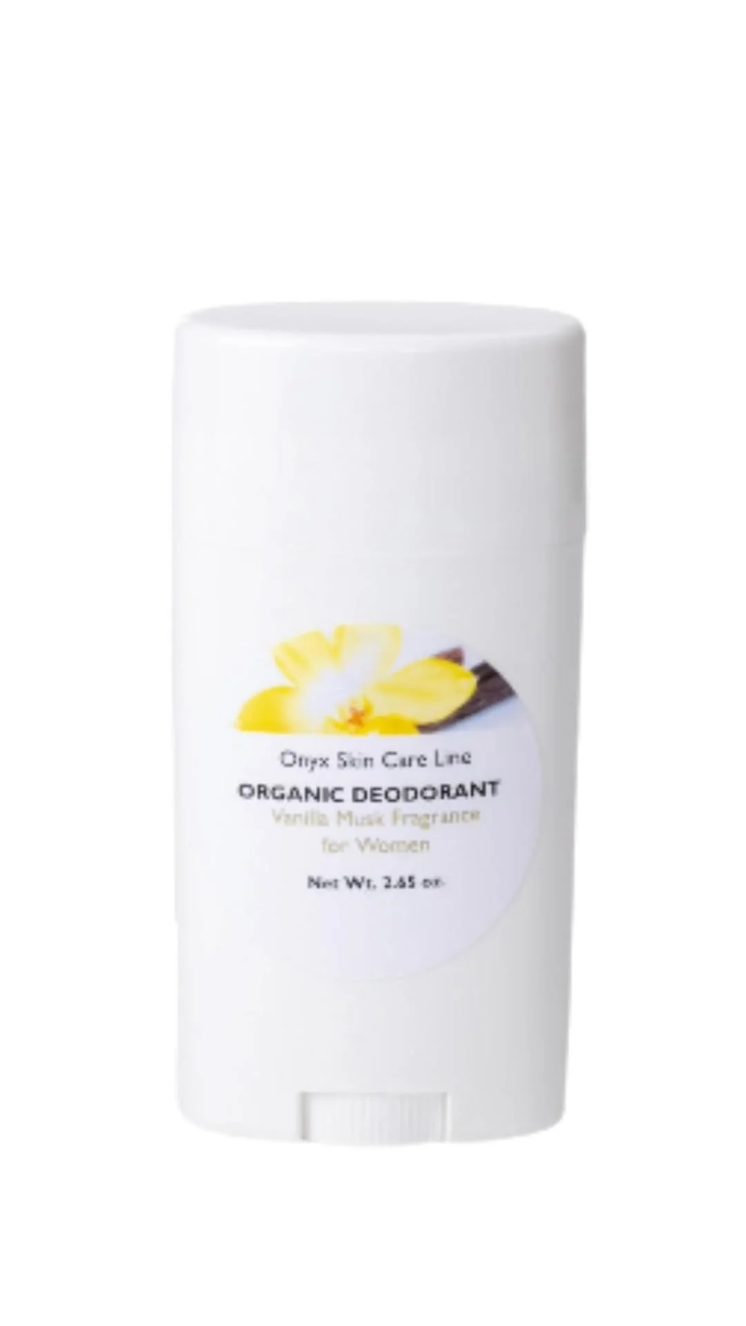 Trendy Onyx Skin Care Line Organic Deodorant for Women - Vanilla Musk Fragrance - Aluminum - Solid Stick Genuine