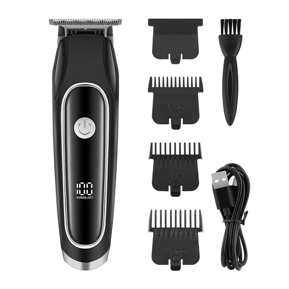Premium Multifunctional Beards Trimmer Haircut Grooming Kit with LED Display Powerful Motor Professional Hair Clippers for Men Electric Cordless Trimmers Kit Expertly Made