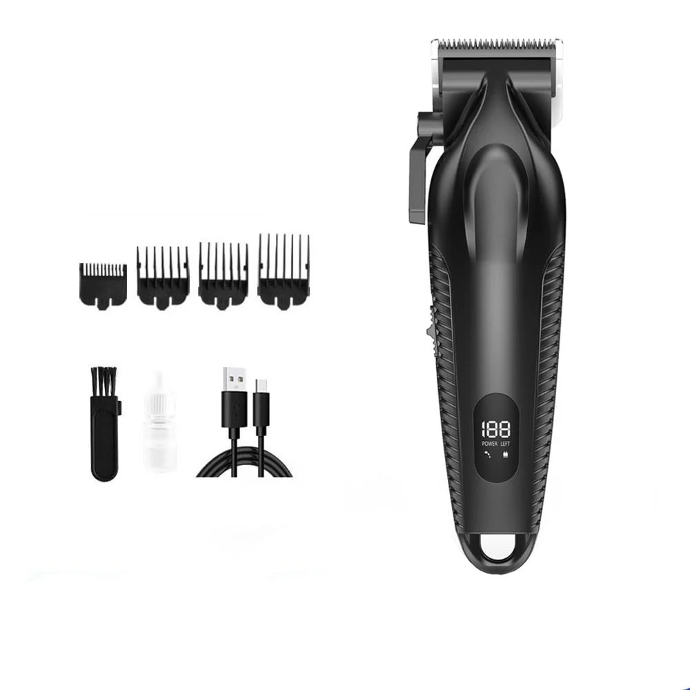 Clean Professional Cordless Hair Clippers for Men 7500RPM High Speed Motor with Precision Steel Blades Barber Kit with Fast Charging Salon Grade Cutting Certified