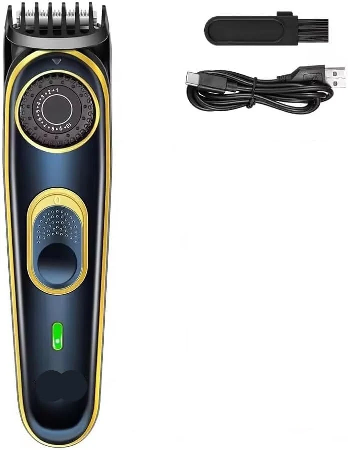 Fashionable QDKVTNDJZ Electric Hair Clippers 10 Gear Adjustable Professional Barber Cutting Machine Wet and Dry Haircut Beard Trimmer Razor Healthy