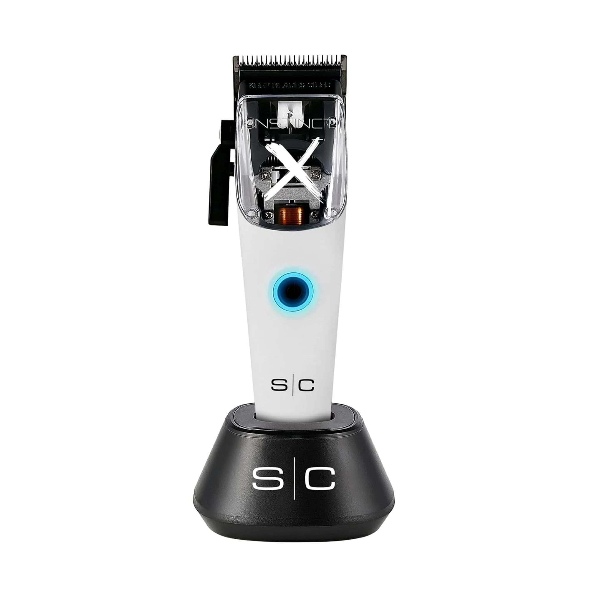 Authentic Stylecraft Instinct-X Cordless Hair Clipper Professional Vector Motor with Intuitive Torque Control 3 Modular Lids Traditional
