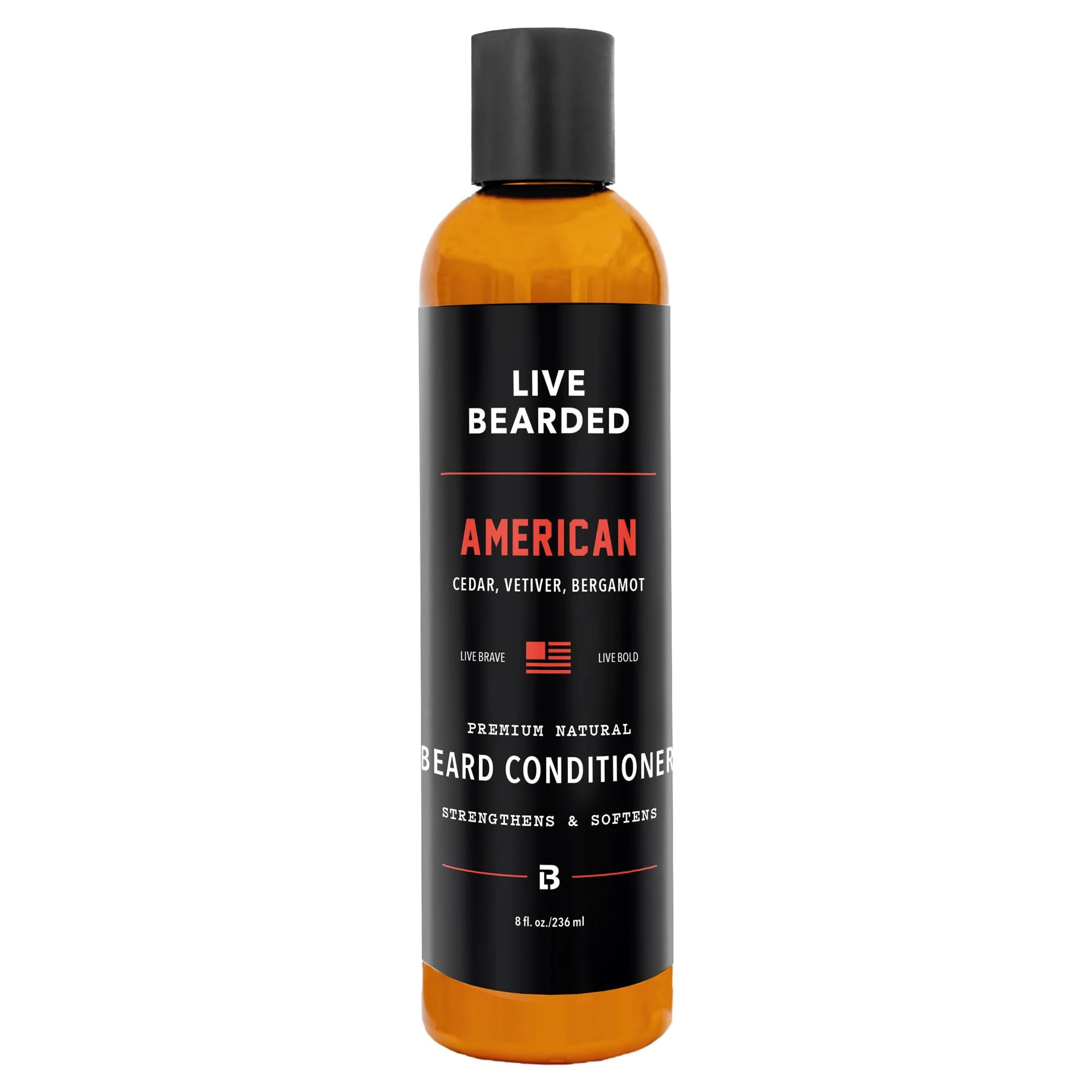 Soft Live Bearded® Beard Conditioner American Scent 8 fl oz Classic