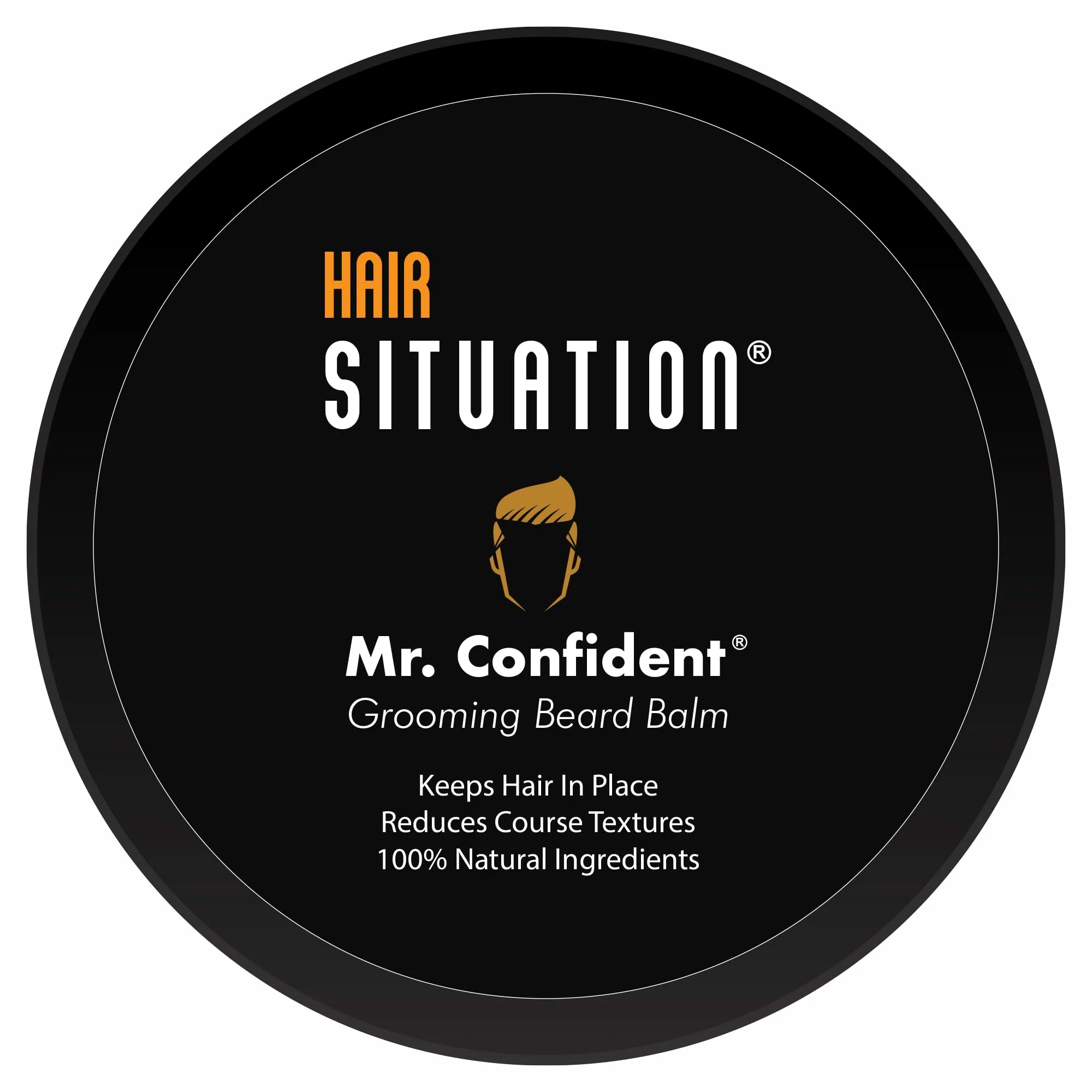 Fashionable Mr. Confident Beard Balm Made with Only Natural and Organic Ingredients. A Leave-in-Conditioner Shapes Moisturizes Styling Hold Softens Coarse Original