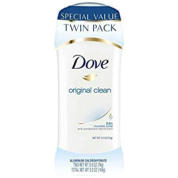 Premium Clean Anti-Perspirant Deodorant Twin Pack Dove Deodorant Stick Women 2 x 2.6 oz Pack of 3 Stylish