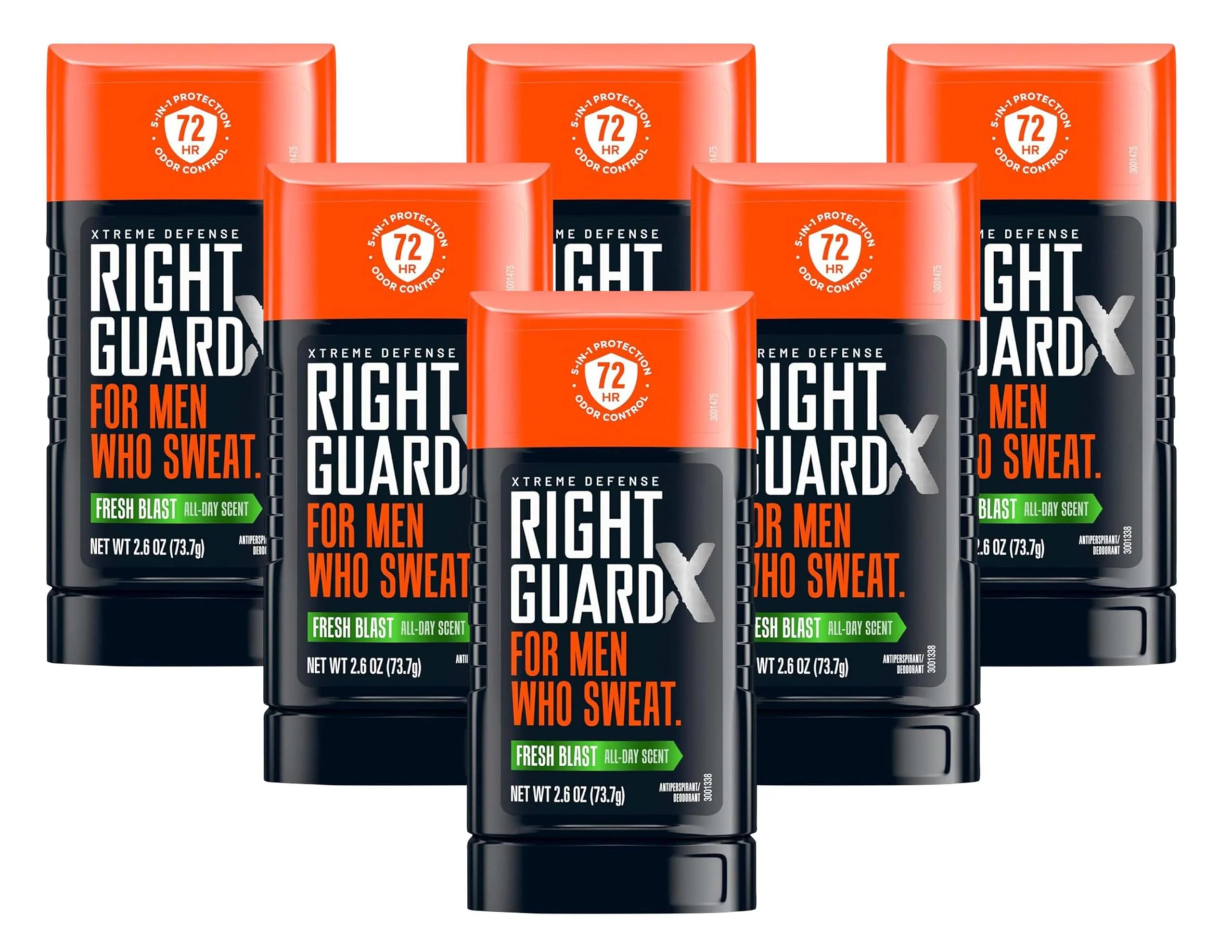 Comfortable Right Guard Xtreme Defense Fresh Blast Solid 2.6 Ounce 72Hr 76ml Pack of 6 Expertly Made