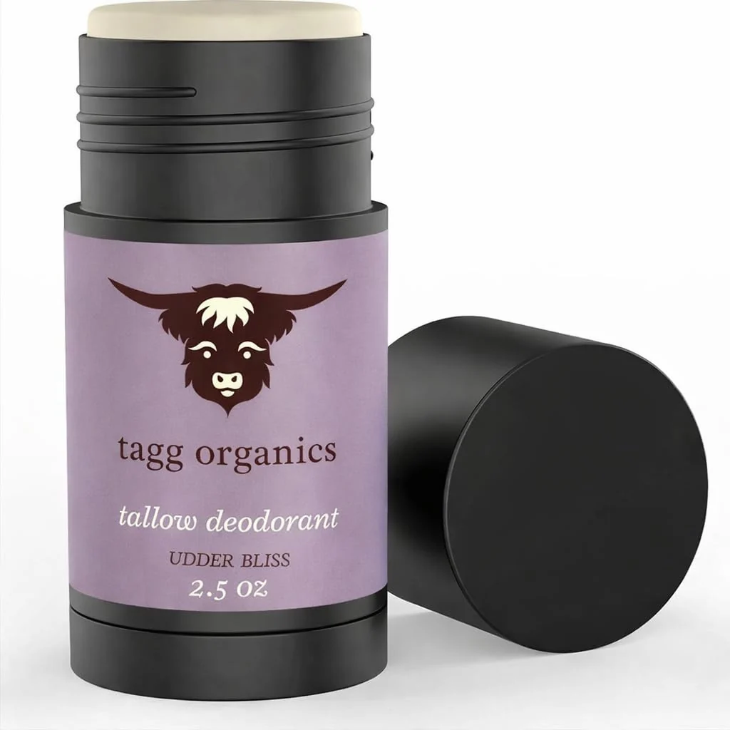 Trusted TAGG ORGANICS Purely Organic Deodorant from Grass-Fed Tallow and Natural Odor Neutralizers - Pure Essential Oils and Vitamin K For Skin Health Lightweight