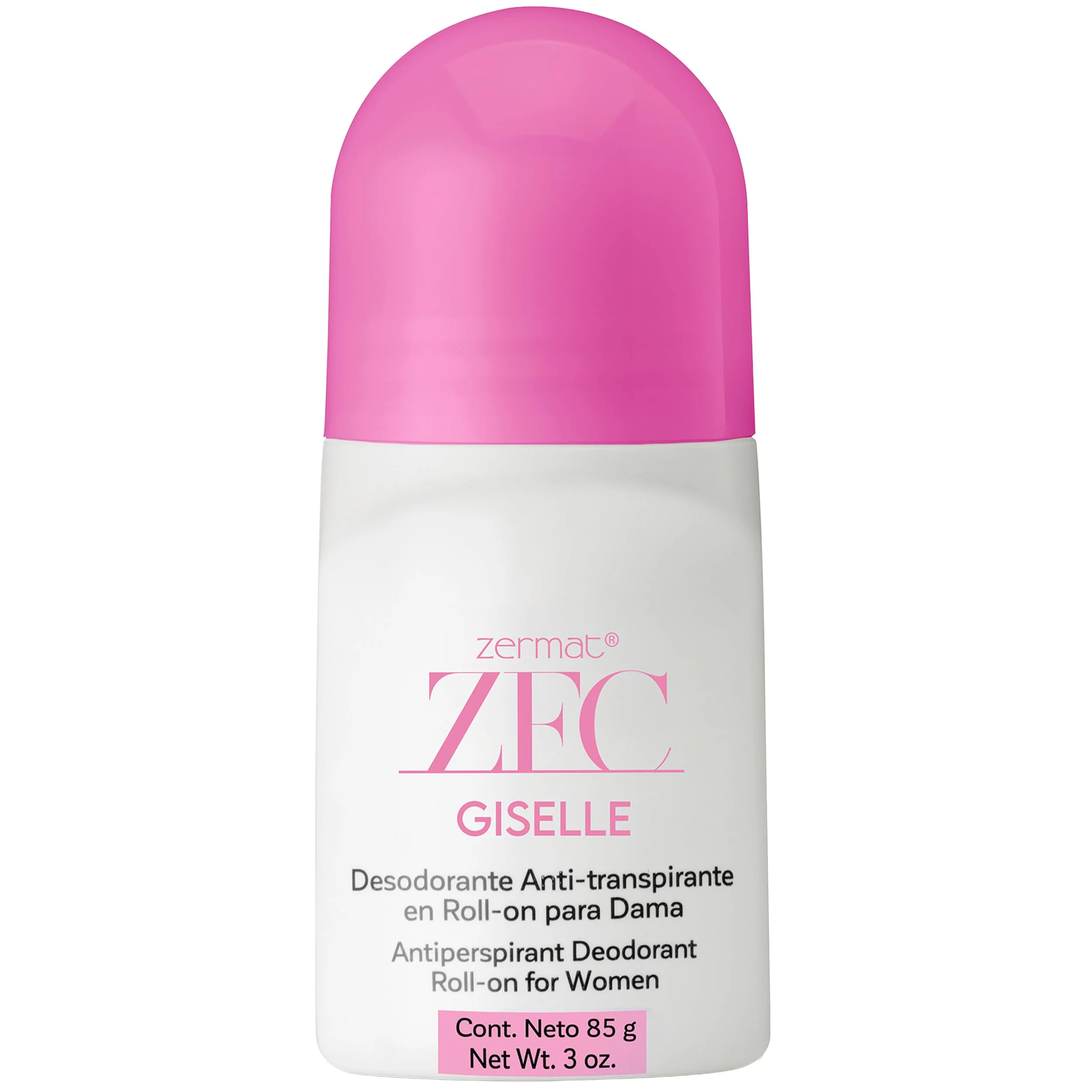 Clean Zermat Deodorant Giselle - Floral-Fruity Antiperspirant for Women - Long-Lasting Protection Fragrance - Roll-On Deodorant Formula - No-Stain Advanced