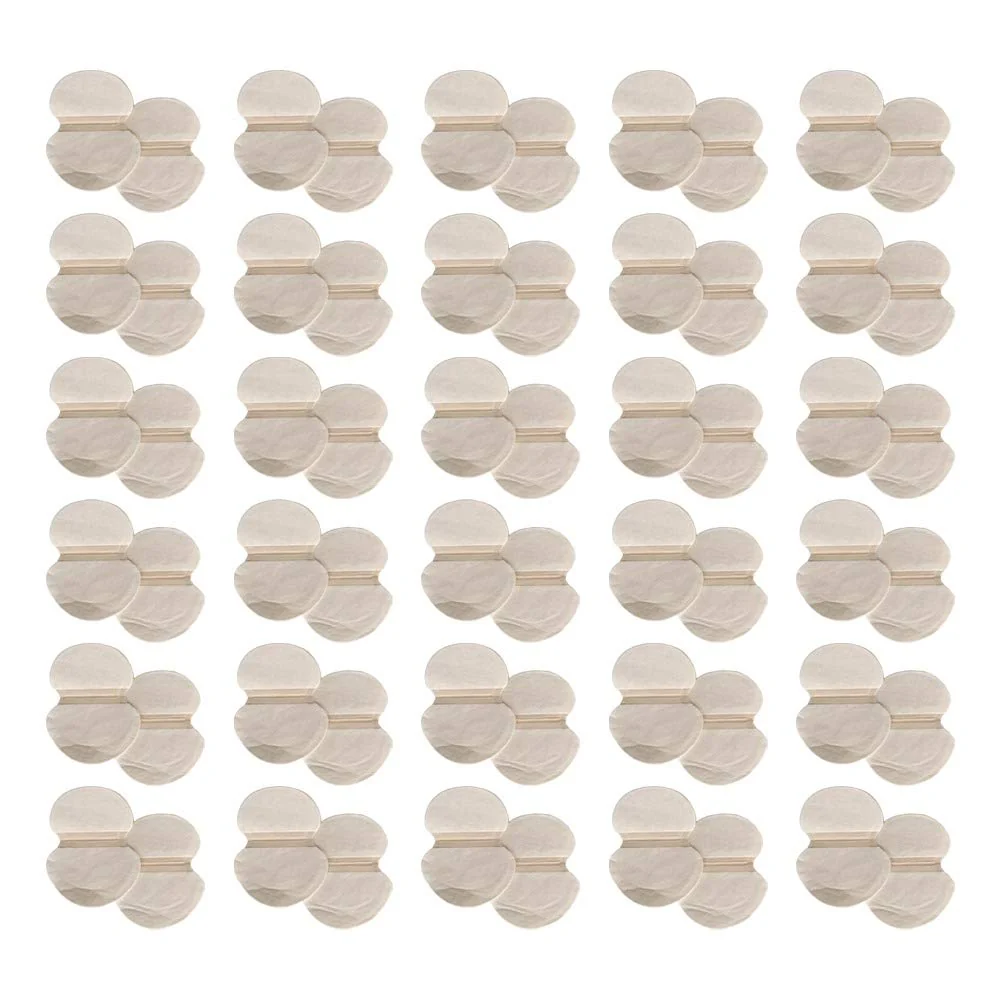 Authentic Wide Disposable Underarm Liner Pads 30 Pairs 4.5 wide - Wicks Moisture for Underarm Perspiration Keeps you Dry Stain- Effective