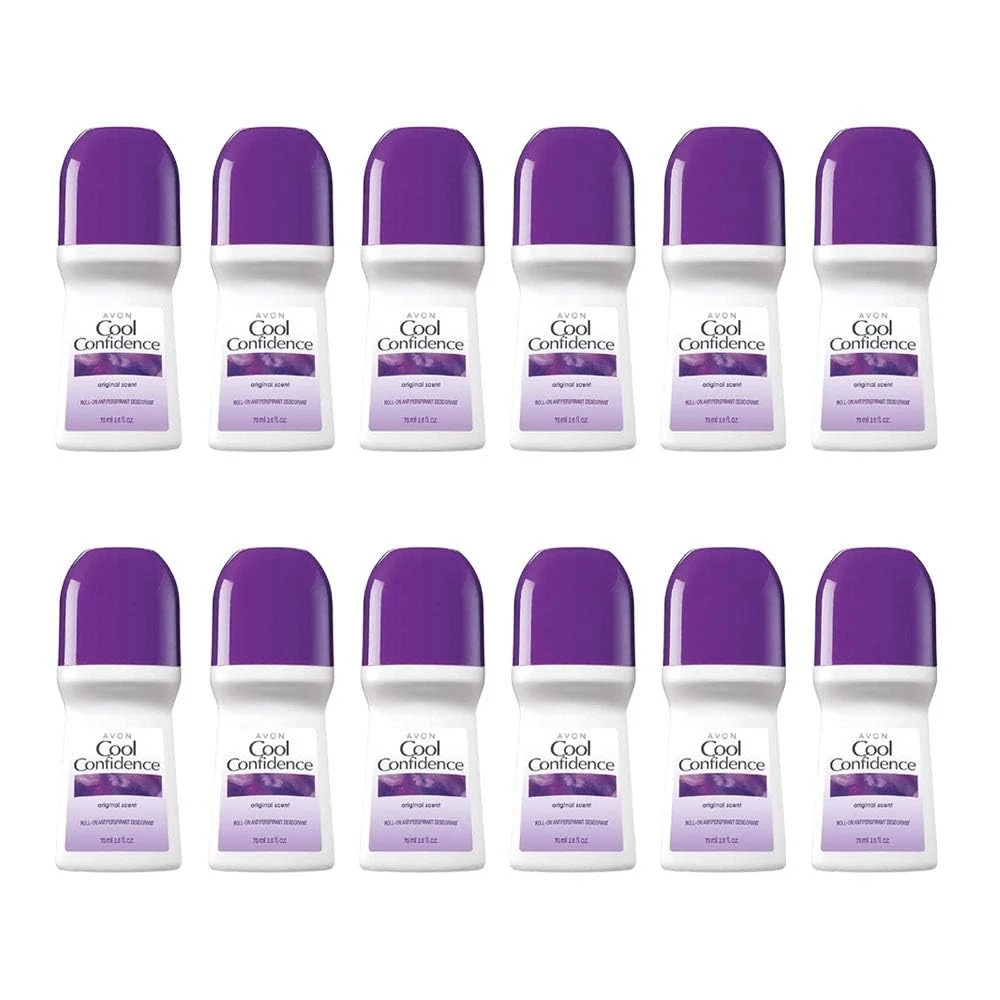 Sophisticated Avon Deodorant Bonus Size Pack of 12 COOL CONFIDENCE ORIG Clean
