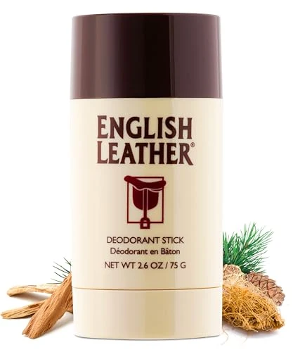 Reliable English Leather Deodorant for Men - Classic Masculine with Long Lasting Citrus Aromatic Woody Scent 2.6 Oz 75 g Expertly Made