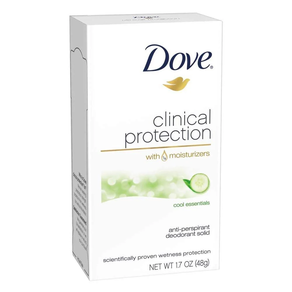 Excellent Dove Clncl Prtct Cool Ess Size 1.7z Dove Clinical Protection Cool Essentials Antiperspirant Deodorant Elite