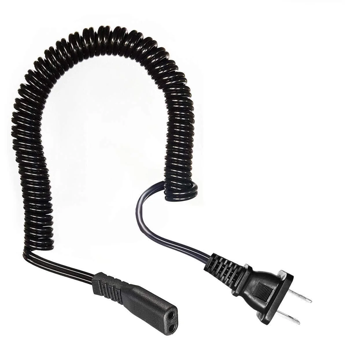 Natural Coiled AC Power Cord for Philips NORELCO Shaver T7500 HQ5811 43 HQ5812 43 4821XL A High-Performance