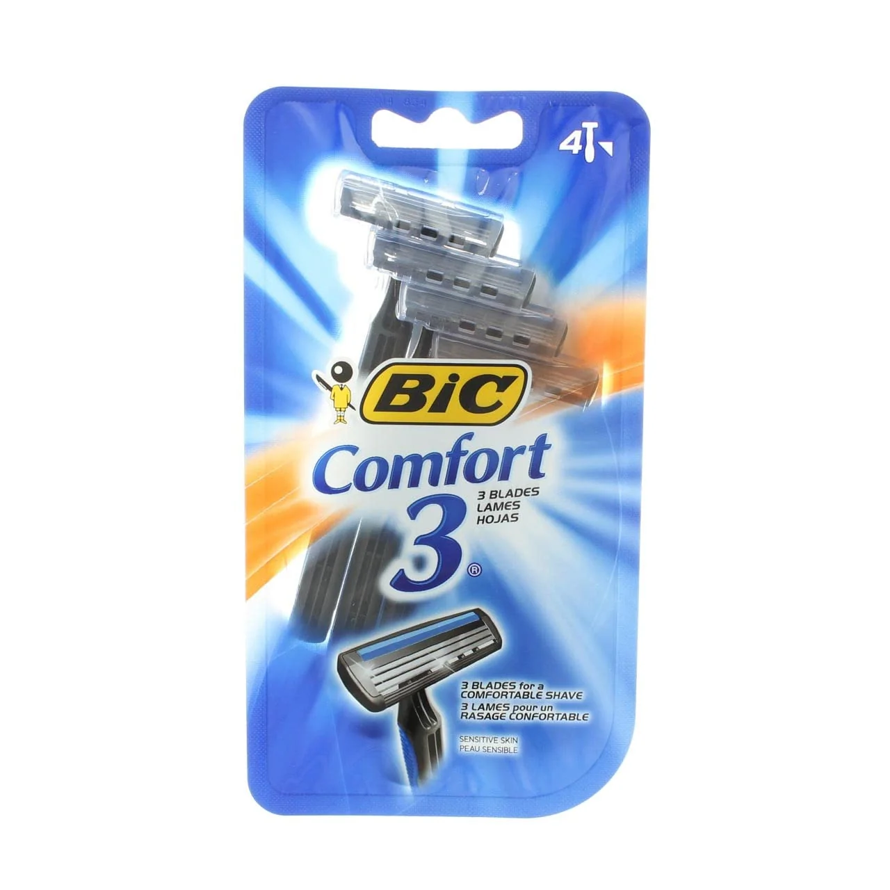 Sustainable Bic Comfort 3 Men Razor 4PK Enhanced