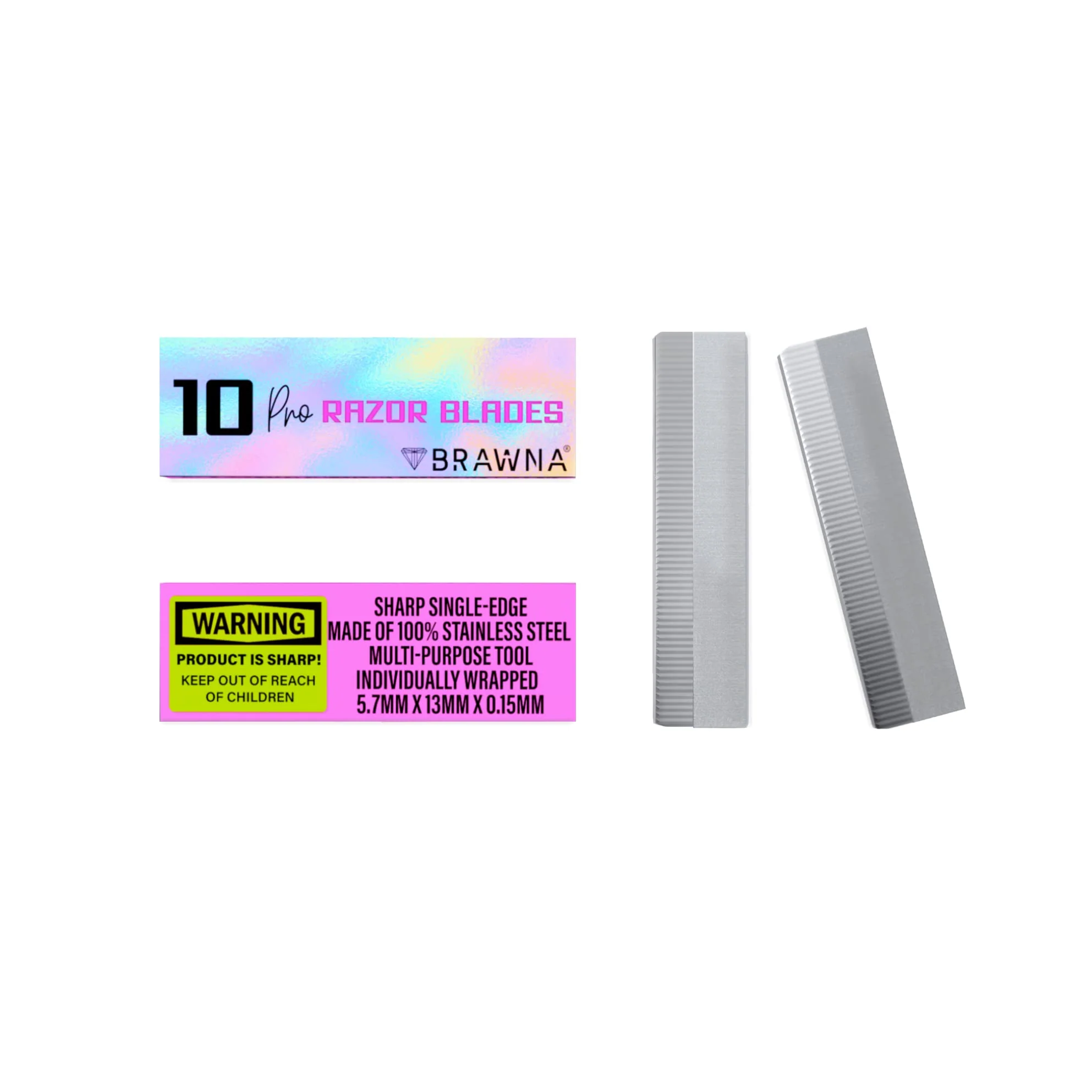 Prestigious BRAWNA PMU Supplies Eyebrow Razor Blades - Stainless Steel Single Edge Razor Blades - Eyebrow Pencil Shaper - Duckbill - Shape Pencil Sharpening Tool Trendy
