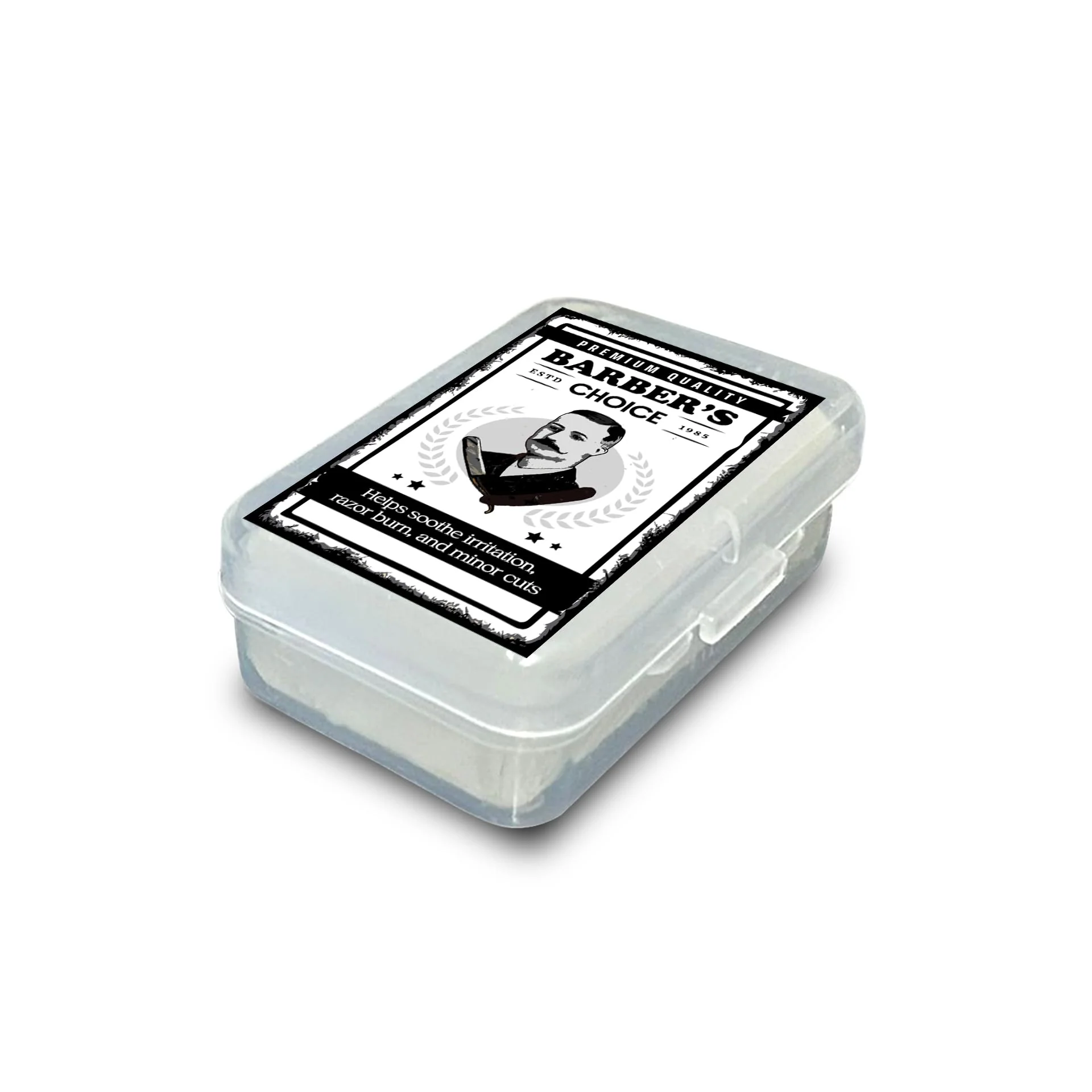Traditional Pacific Pelican Barber s Choice Alum Block - Premium Natural Potassium Alum for Razor Burn Relief Post-Shave Care Elegant