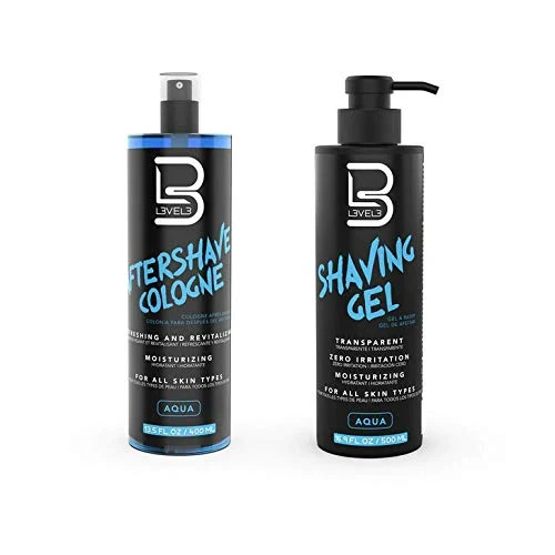 Innovative L3 - Level 3 Shaving Gel Aftershave Kit - Calms Redness and Irritation - Hydrating and Refreshing for your Skin - Straight Razor Shave Gel Consistent