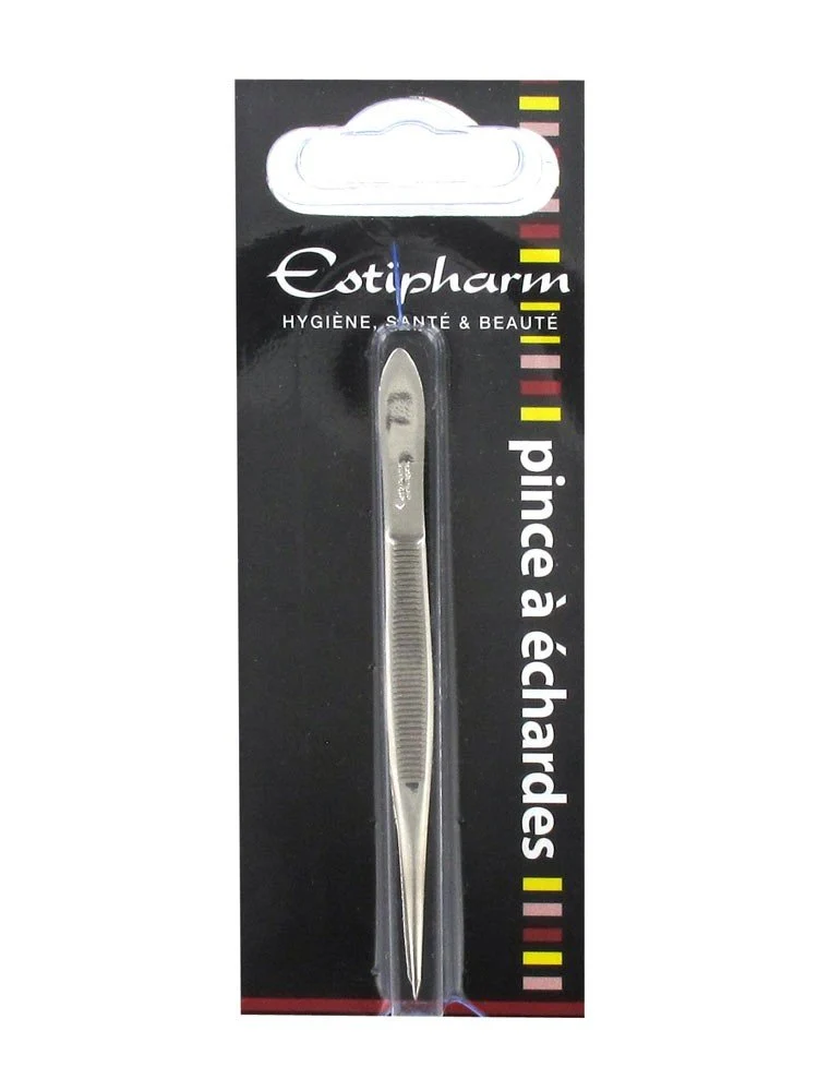 Elegant Estipharm Slanted Tweezers 3 Inches Green