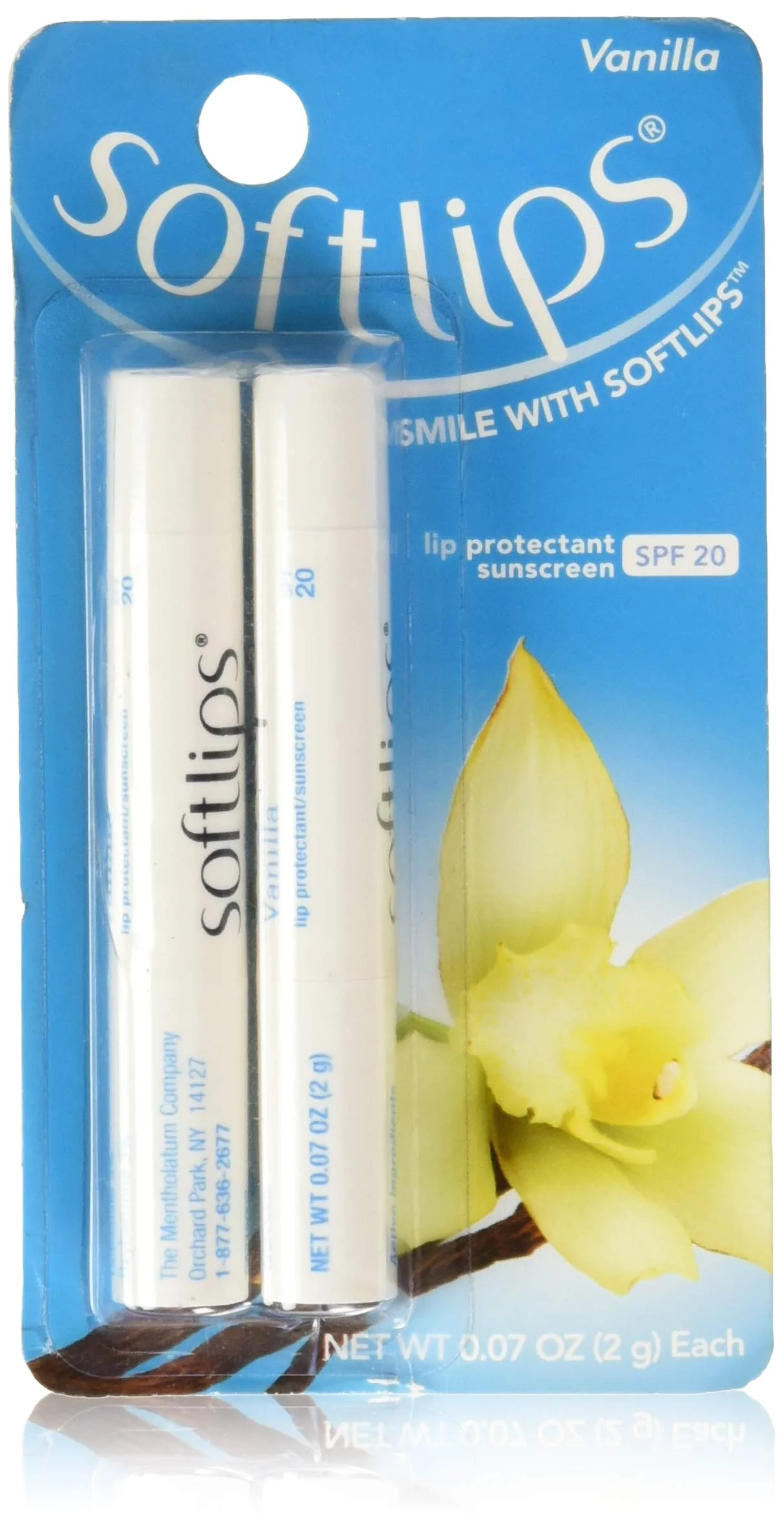 Classic SoftLips Lip Protectant SPF 20 Vanilla Twin Pack 2-Pack Sophisticated