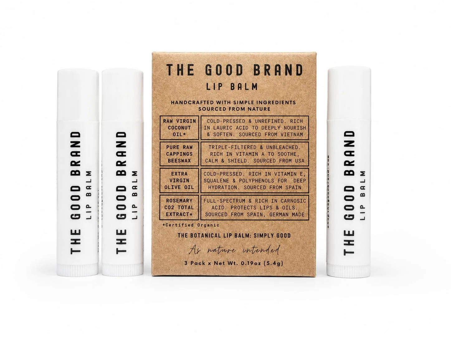 Comfortable THE GOOD BRAND Botanical Lip Balm 3-Pack Professional