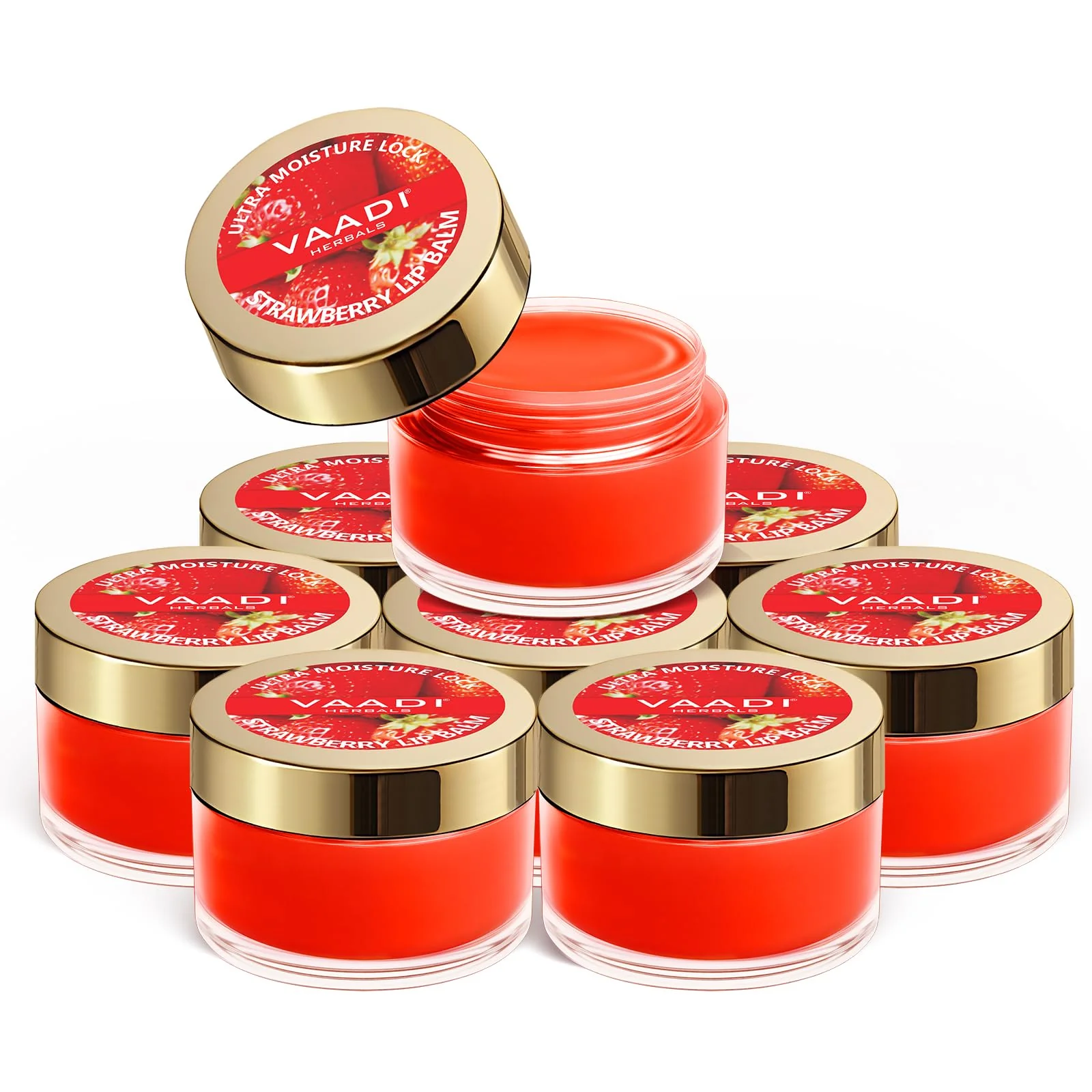 Professional Vaadi Herbals Lip Balm Strawberry and Honey 10gm Relaxed