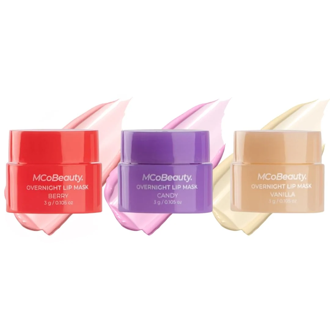 Reliable MCoBeauty Double Duty Lip Mask Deluxe Trio - x3 Hydrating Overnight Balms Original Design