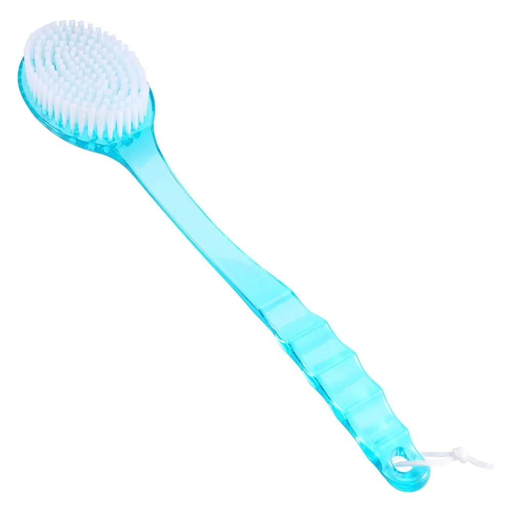 Authentic Ergonomics Long Handle Shower Brush Exfoliating Back Scrubber with Stiff and Soft for Wet or Dry Brushing Body Brush for Deep Cleansing and Massage High-Quality