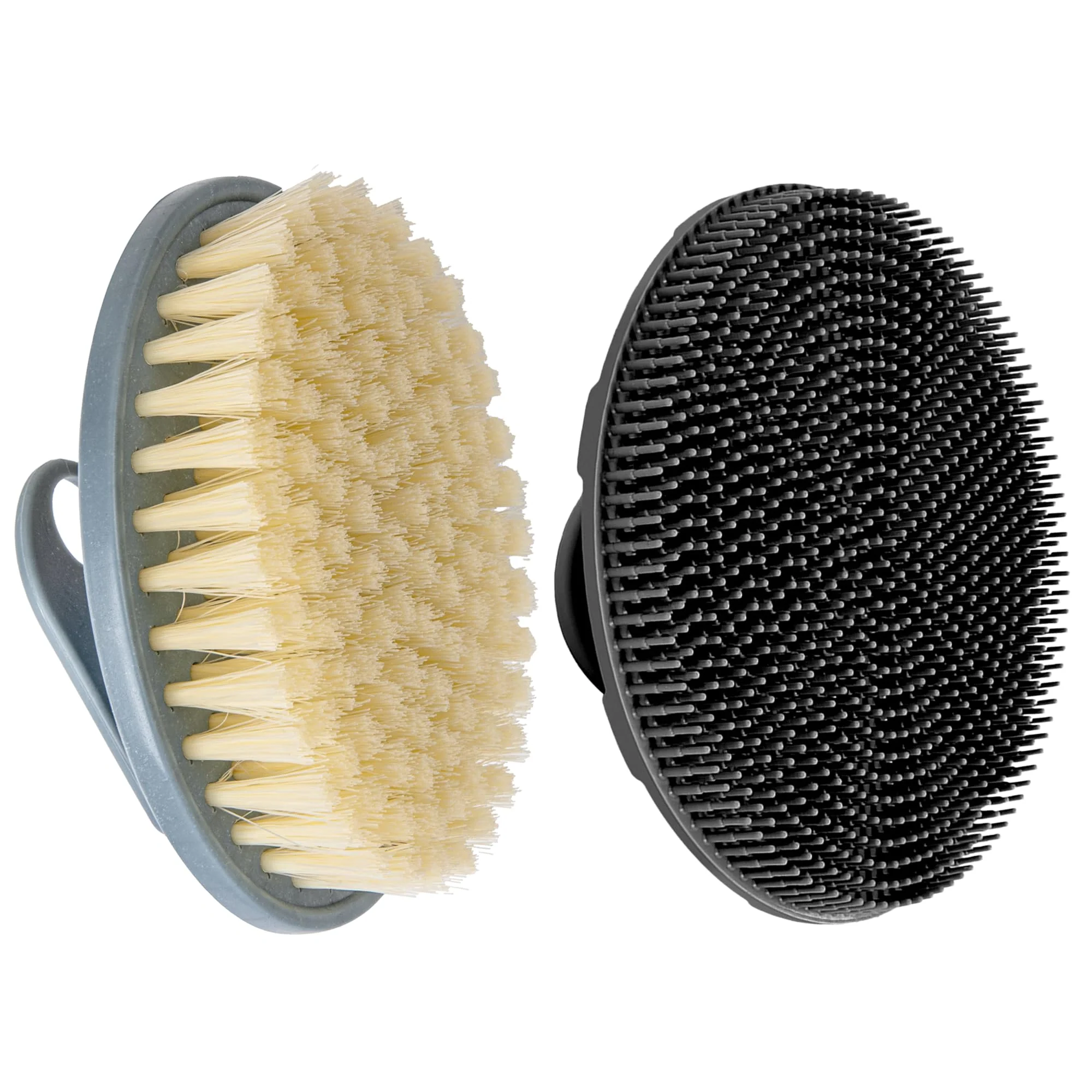 Lightweight INNERNEED Food-Grade Soft Silicone Body Scrubber Shower Brush Handheld Cleansing Skin Brush with PP Shower Brush for Exfoliating Cellulite Treatment Superior