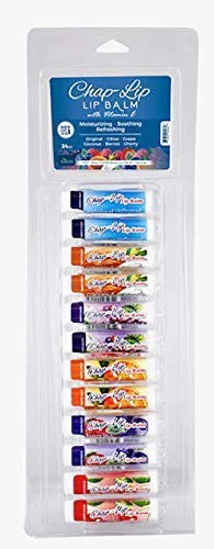 Official Chap-Lip Lip Balm Assorted Flavors 24 Pack Display 1 Pack Fast