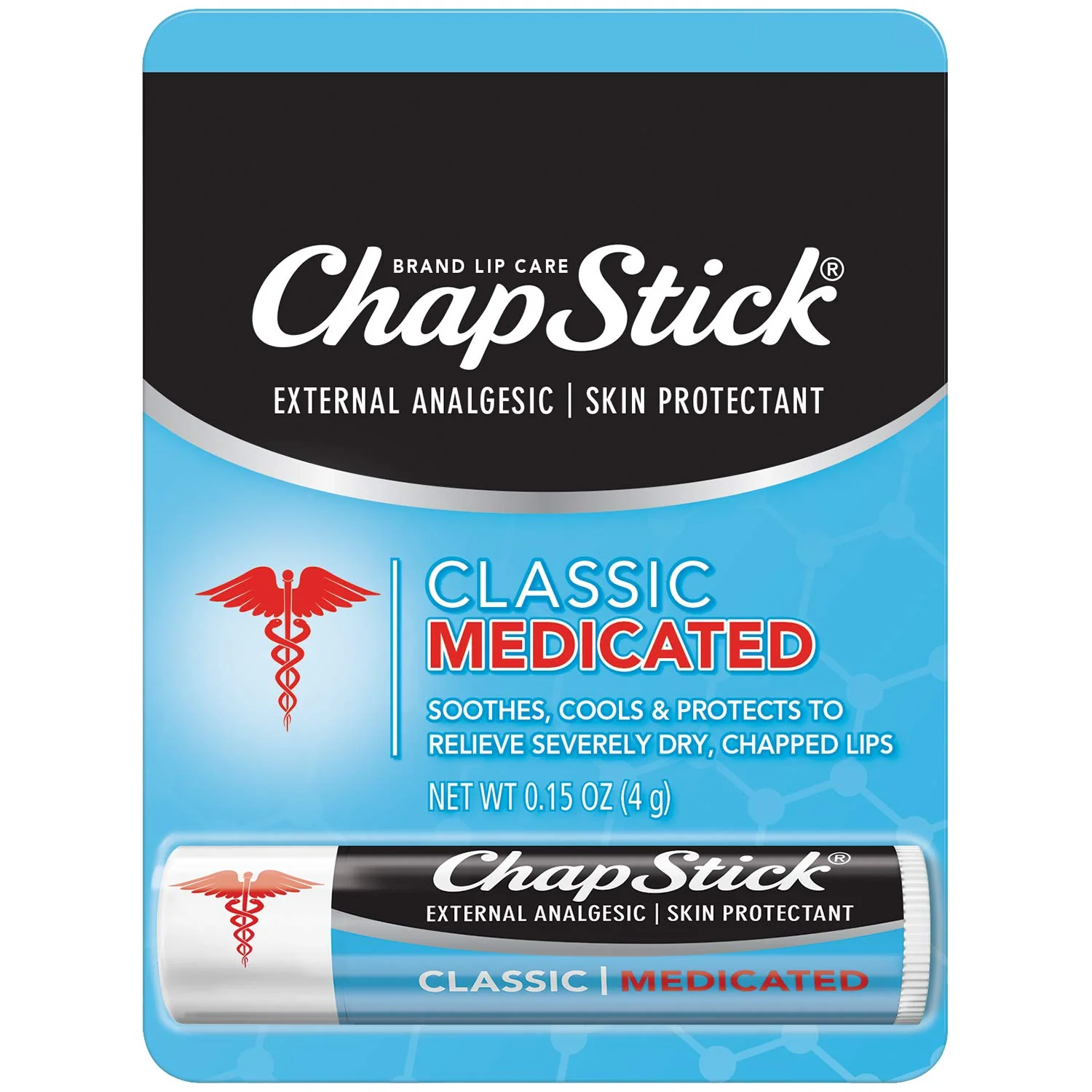 Original ChapStick Lip Balm Medicated 0.15 oz Pack of 3 Effective