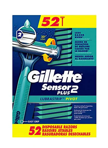 Efficient Gillette Sensor2 Plus Disposable Razor 52 Pack Authentic