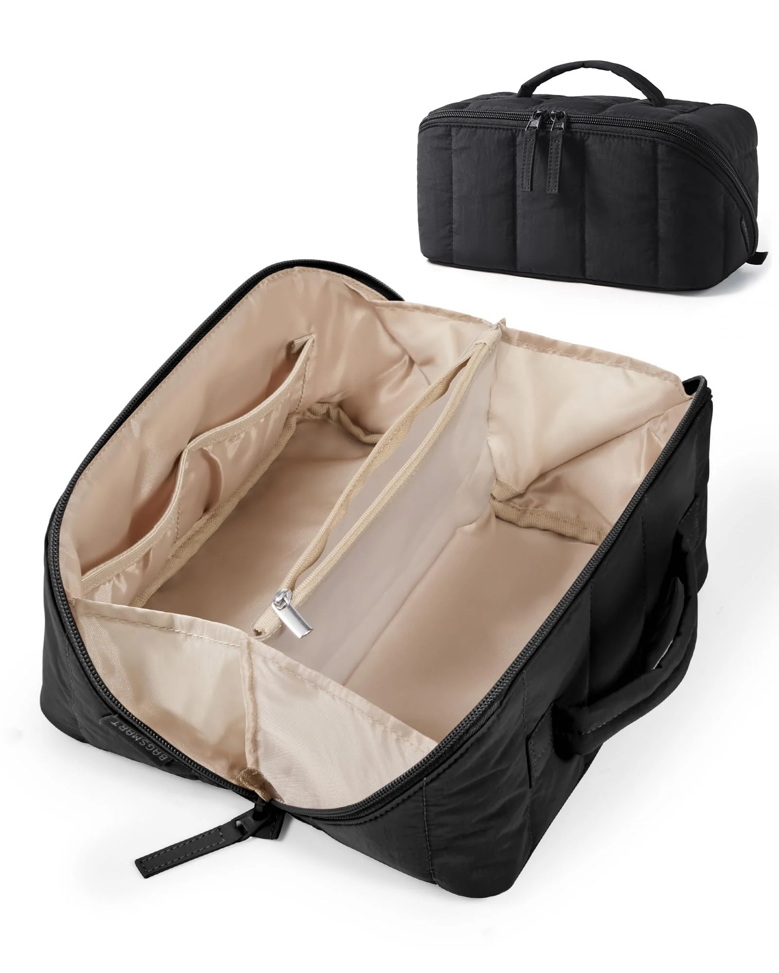 Quality BAGSMART Puffy Makeup Bag 10-Dark Blue Smart