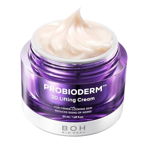 Authentic BIOHEAL BOH Probioderm 3D Lifting Cream 1.7 fl oz - Cardi B's Advanced Korean Facial Night Cream with 17-Peptide Complex Probioderm for Face Practical