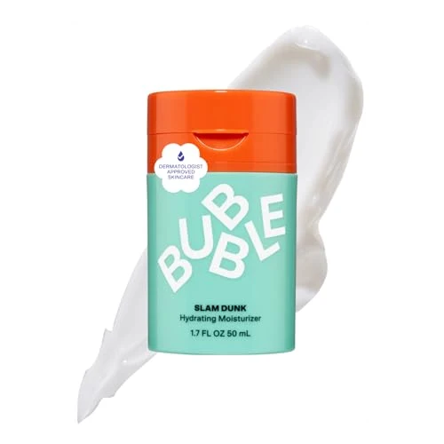 Verified Bubble Skincare Slam Dunk Hydrating Face Moisturizer - Travel Size Lightweight Face Lotion with Vitamin E Aloe Vera - Daily Facial Moisturizer Next-Generation