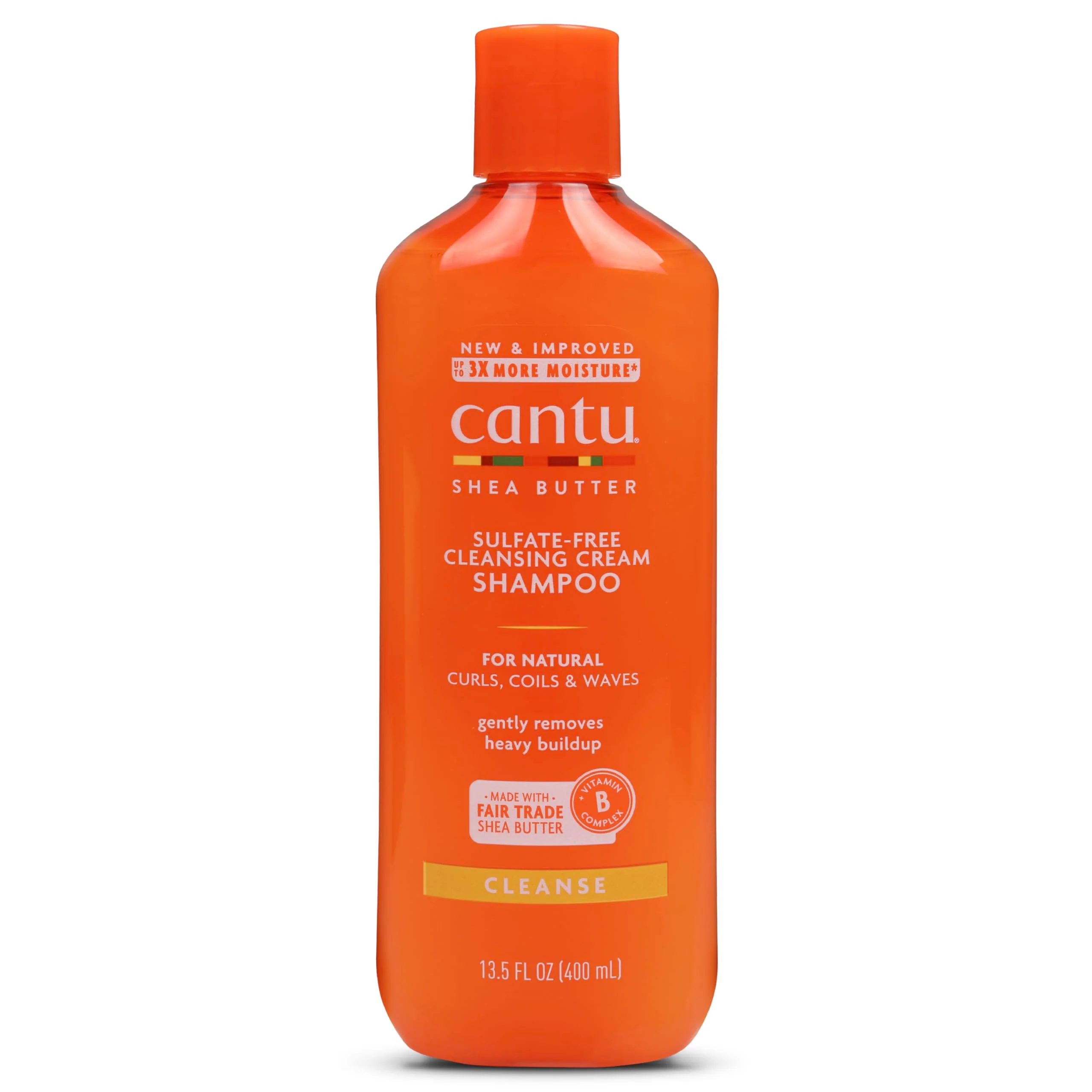 Safe Cantu Sulfate- Cleansing Cream Shampoo with Shea Butter for Natural Hair 13.5 oz Optimized