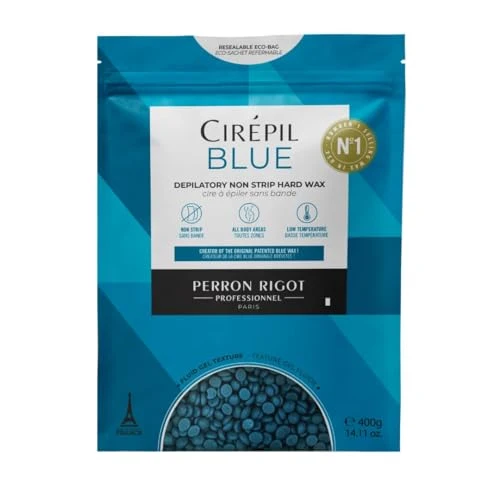 Trendy Cirepil BLUE Stripless Hard Wax Beads Bag 28.22oz 800g Green
