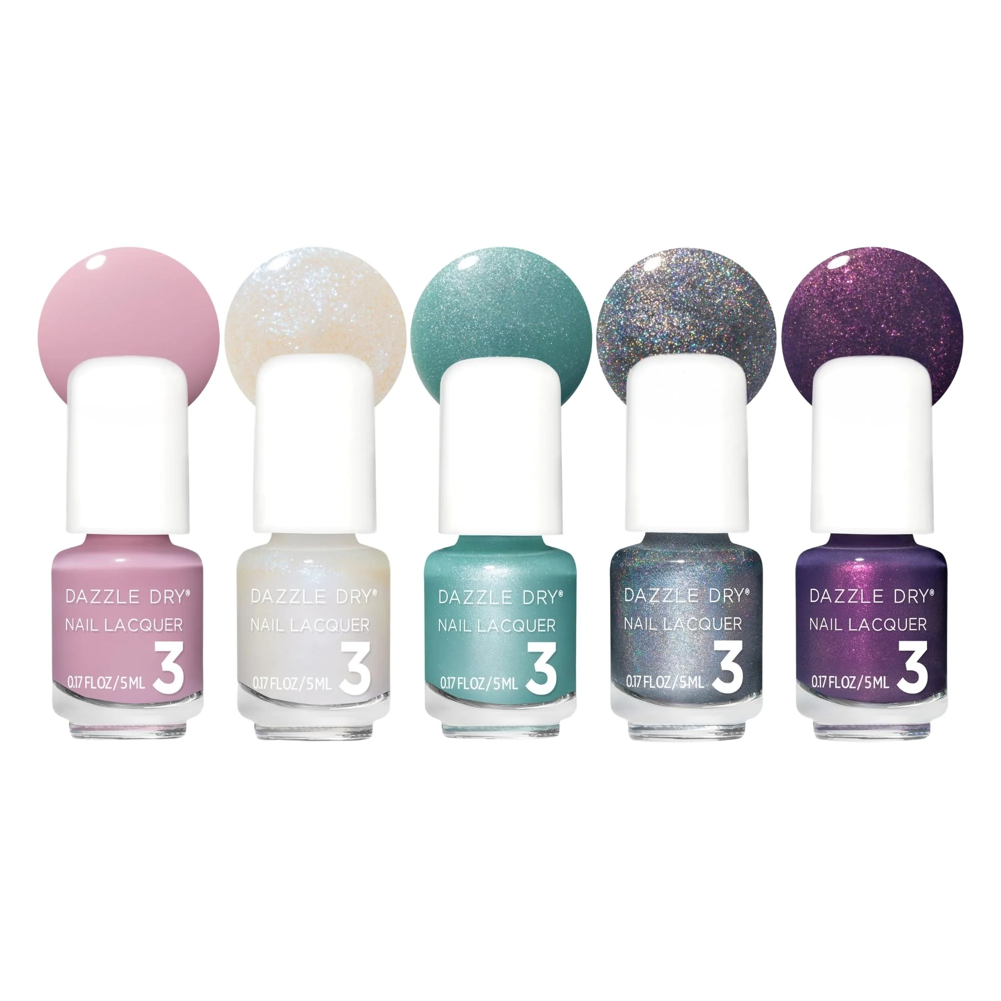 Enhanced Dazzle Dry Mini Flight - Better Together - 5 Mini Lacquers Convenient
